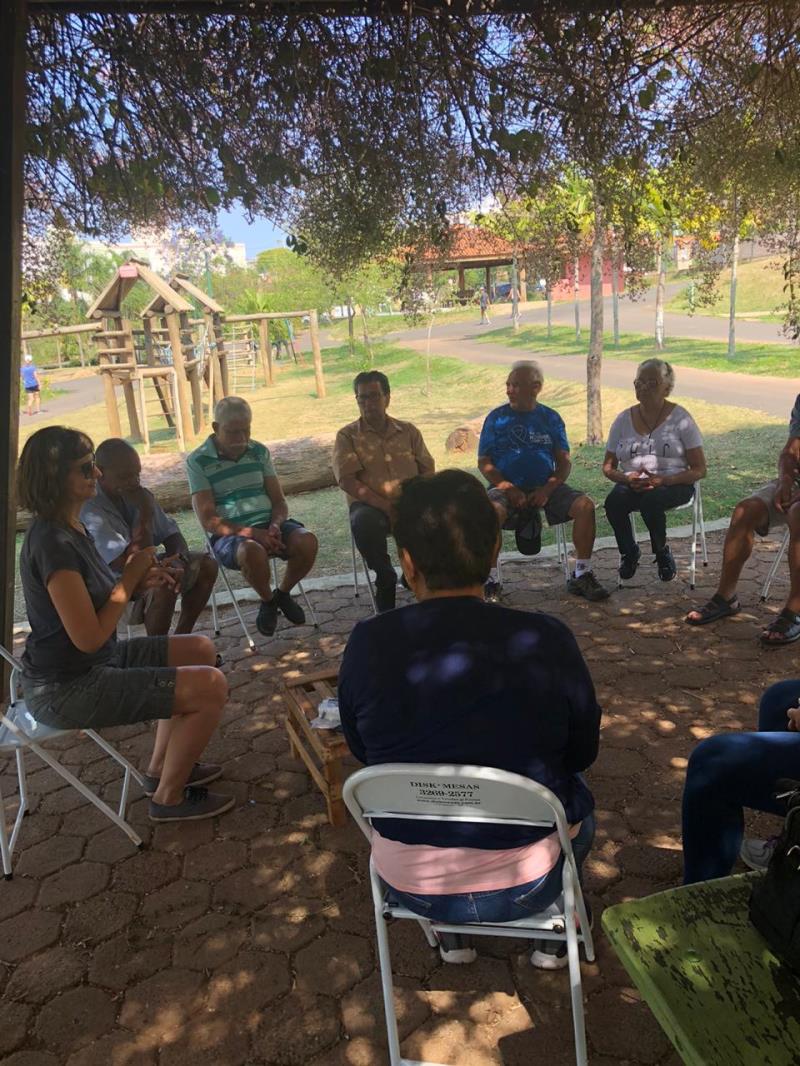 Aula de Meditação no Parque das Águas